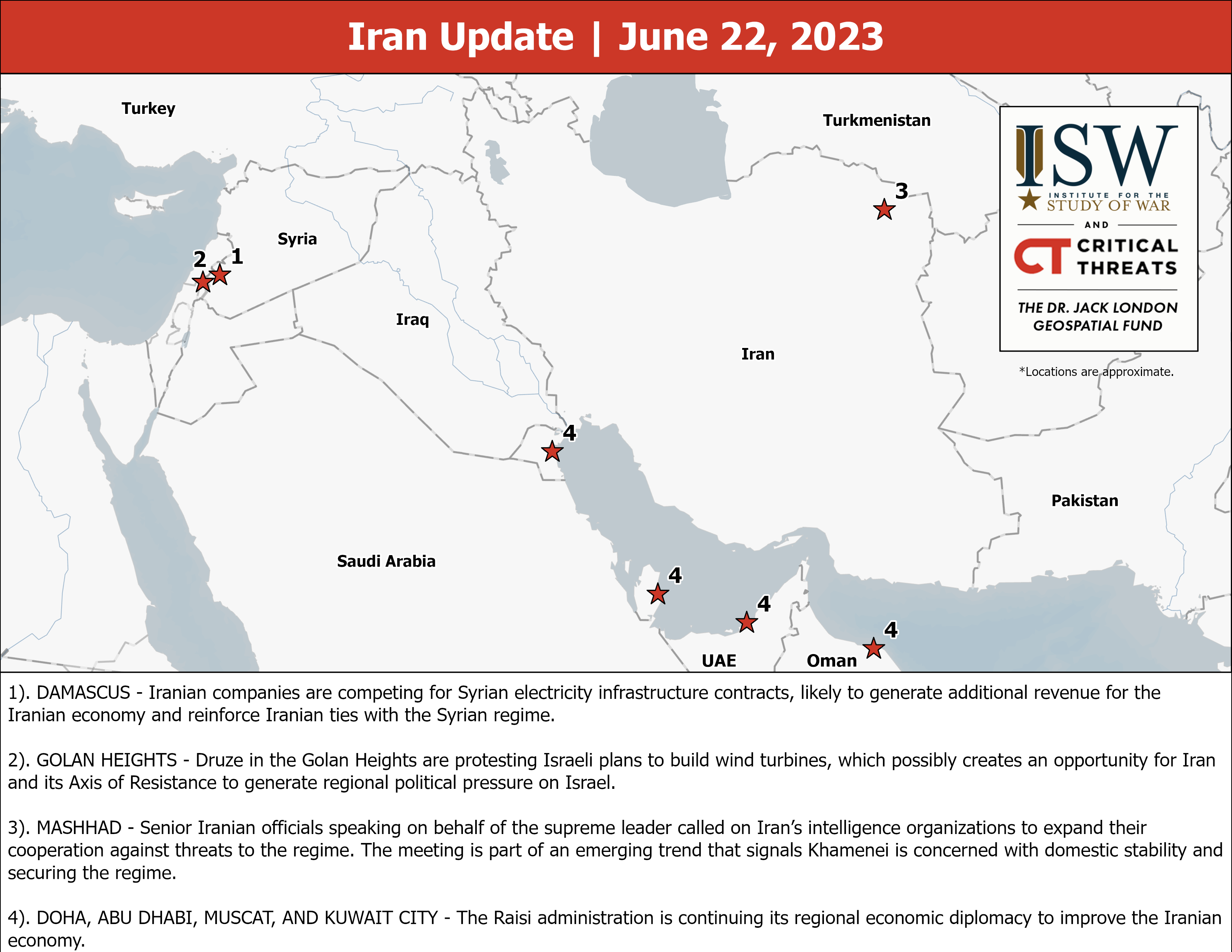 Iran Update Map June 22 